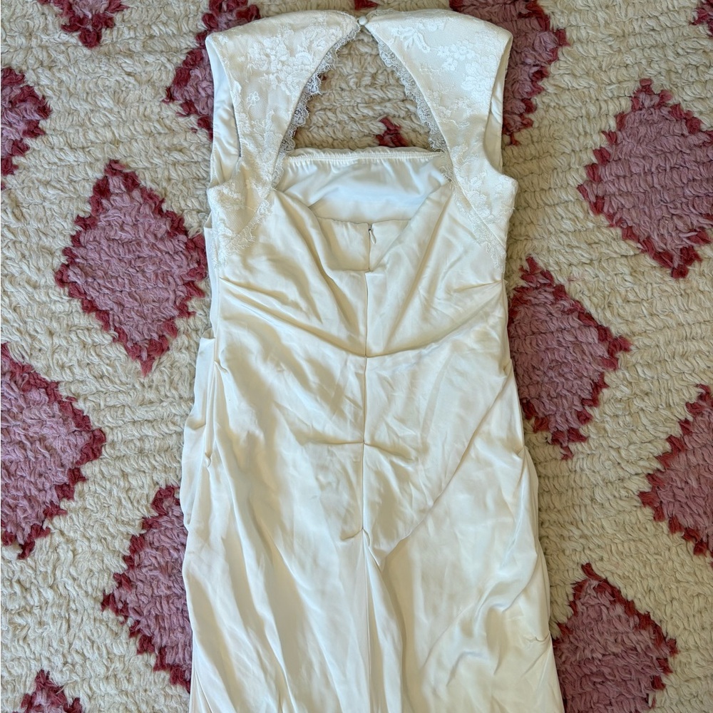 Nicole Miller Taryn D10014 Wedding Dress Ivory Plus Sized 14 - Picture 8 of 10
